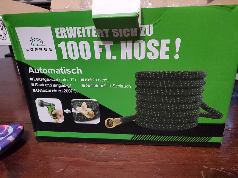 Enjoy Effortless Watering with our Kink-Free 100ft Expandable Garden Hose