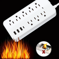 Lefree Power Strip Surge Protector Extension Cord with Multi Outlets USB Ports