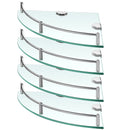 Lefree Bathroom Tempered Glass Shelf Floating Wall Shelves 4 Pack