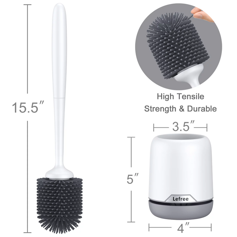 Lefree New Silicone Toilets Brush 2 Pack