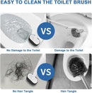 Lefree 2 Pack Magnetic Toilet Brush and caddy Bowl Brush Holder Gray