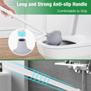 Lefree Toilet Plunger and Brush Combo Set with Caddy Holder Storage, White