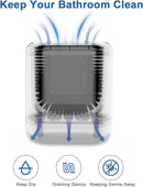 Lefree 2 Pack Magnetic Toilet Brush and caddy Bowl Brush Holder Gray