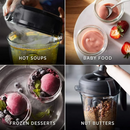 Lefree Small Blender Food Processor Combo Mixer Grinder for Kitchen 2 in 1