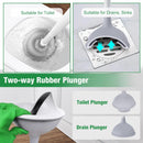 Lefree Toilet Plunger and Brush Combo Set with Caddy Holder Storage, White