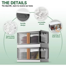 Lefree Storage Bins with Lids Collapsible Box Containers Organizer