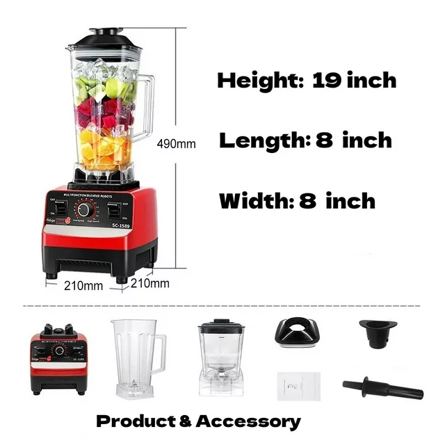 Lefree Small Blender Food Processor Combo Mixer Grinder for Kitchen 2 in 1