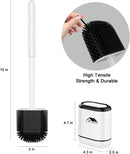 Lefree 2 Pack Magnetic Toilet Brush and caddy Bowl Brush Holder Gray
