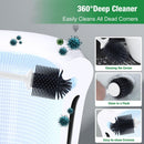 Lefree Toilet Plunger and Brush Combo Set with Caddy Holder Storage, White