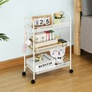 Lefree 3 Tier Rolling Utility Cart Metal Storage Carrier with Wheels White
