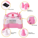 Lefree Balloon Pump Electric Air Pump Inflator for Party Decoration，Blue/Pink