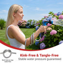 Metal Garden Hose 100FT/75FT/50FT/25FT，304 Stainless Steel Water Hose